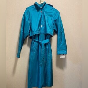 Worthington Essentials Vibrant Blue Green Turquoise Outerwear Jacket Size 8
